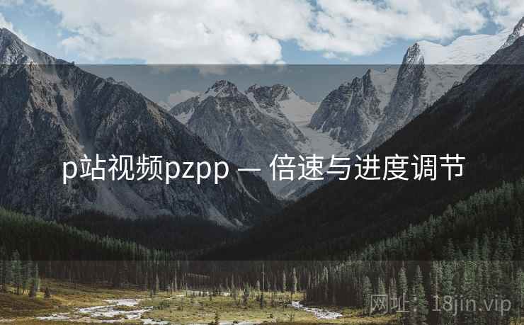 p站视频pzpp — 倍速与进度调节  第1张