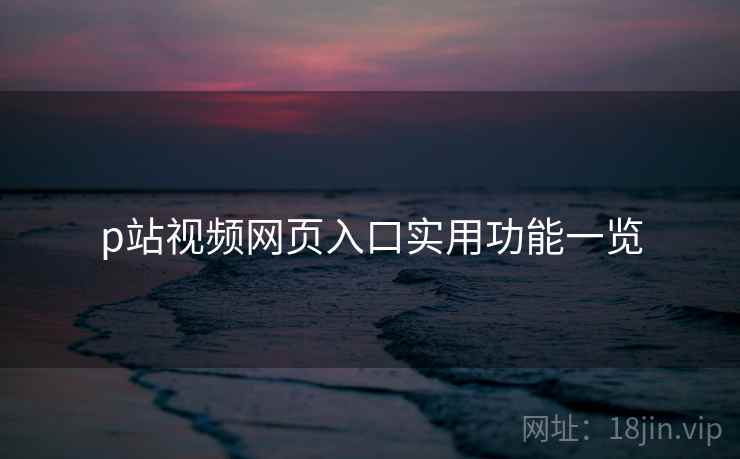 p站视频网页入口实用功能一览  第1张